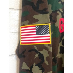 Nike Georgia Bulldogs Camo Long Sleeve Dri-FIT Shirt Mens Large USA Flag Patch