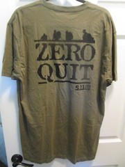 5.11 TACTICAL MEN’S ZERO QUIT RUCK MILITARY GREEN S/S TEE SHIRT SIZE 2XL NEW