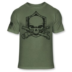 Plumber Grim Reaper Skull T Shirt – Skull Bones Plumbing Athletic Shirt – A160