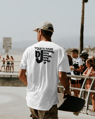 Men’s DJ Music Personalised T-shirt Party Club Mix Cotton Double Print