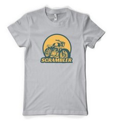 Scrambler Off Road Motorbike Biker Personalised Unisex Adult T Shirt
