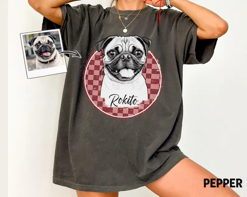 Personalized Vintage Comfort Tee Custom Design Retro Style Shirt