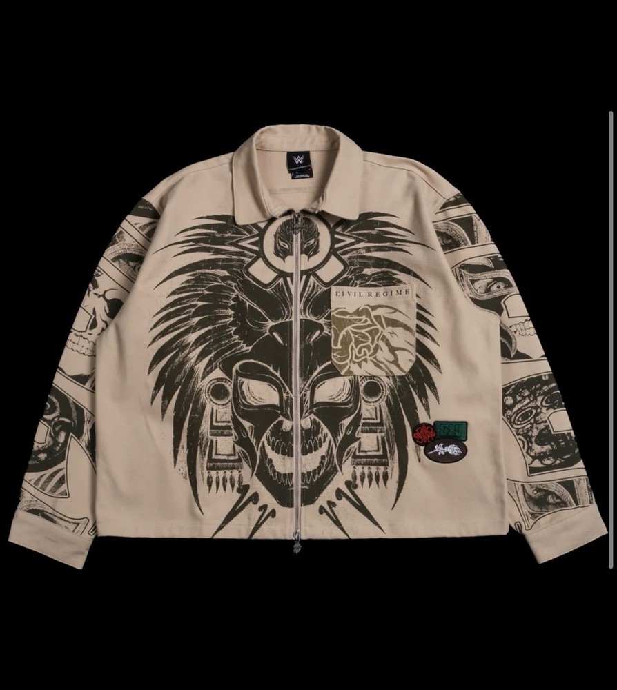 New Civil Regime x WWE – MYSTERIO AZTECA VINCE Long Sleeve Shirt – Size Large