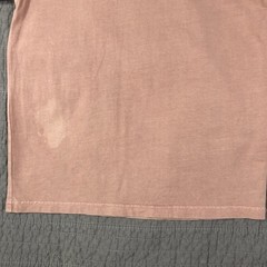 Kith Shirt Men XS Pink Script Logo Embroidered Tee Crewneck Distressed Patina