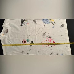 Gallery Dept Art Paint Splatter Hollywood Oversized Shirt White- size Large