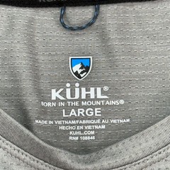 Kuhl T-Shirt Mens Large Gray Short Sleeve Engineered Krew Hiking Top 7361