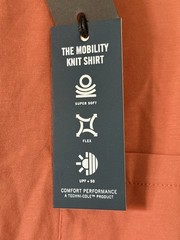 Kenneth Cole Small Rust Tech Pocket T-Shirt Super Soft Flex UPF 50+