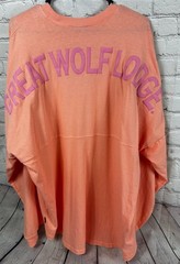 Spirit Jersey Great Wolf Lodge Peach Long Sleeve Shirt XL