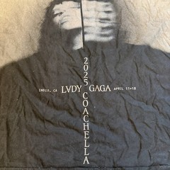 Lady Gaga Mayhem In The Desert Gradient Coachella Festival Tee Shirt 2025 Size L