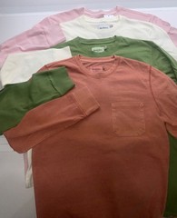 Thick LONG SLEEVE mid weight Crew Neck POCKET T-Shirt Standard Fit Goodfellow