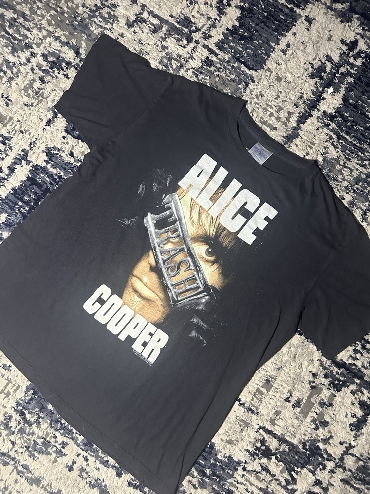 Alice Cooper Trash Tour 1989 Vintage 2 Sided T-Shirt XL Single Stitch Band Tee