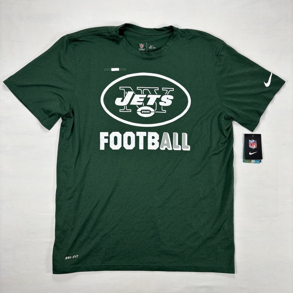 Nike New York Jets NFL Dri-Fit On Field Football Training T-Shirt XL Green NWT