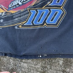 Vintage 2000s Y2K racing graphic front and back pocket tee shirt Size Medium