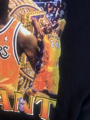 Kobe Bryant FIVE Championship Rings T-Shirt Sz 4XL Gildon Ultra Cotton