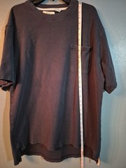 Vintage Orvis Pocket Shirt Short Sleeve Casual Navy Blue Size XL Tee