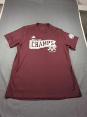 Adidas Creator Tee MSU Baseball National Champs 2021 T-shirt Maroon Men’s Large