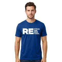 RE Cycle Use New Think T Shirt Eco Friendly Environmental Activism Earth Day Tee