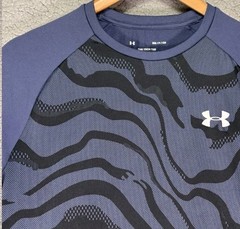 Under Armour Mens Tech 2.0 Morph T-Shirt Blue Short Sleeve Heat Gear Size Small