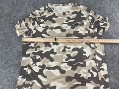 De Facto Shirt Men’s Camo 2XL Gray Green Tee Camouflage Short Sleeve Gym N304