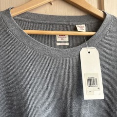 New Levi’s Gray Thermal Heavyweight Long Sleeve Mens Standard 3XL T Shirt NWT
