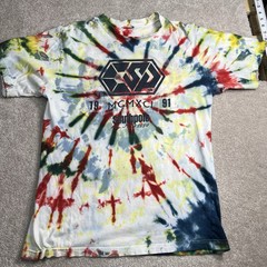 Southpole Tie Dye T-Shirt Mens Large White Blue Green red Pattern No tag