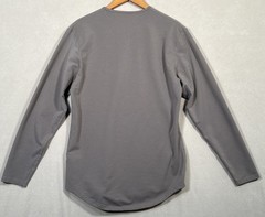 BYLT Drop Cut LUX Premium Long/S Mens M Brown Casual Stretch Crew Base Layer