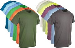 BILLIONHATS 12 Pack Plus Size Men Cotton T-Shirt Bulk Big Tall Short Sleeve