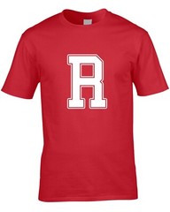 Letter R Men’s T-Shirt Funny Joke Name Initials Font Team Cool Gift Idea Custom