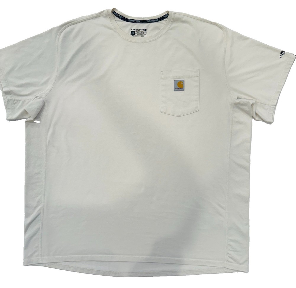 Carhartt Men’s Force Pocket Short Sleeve T-Shirt Malt Color Relaxed Fit Size 2XL