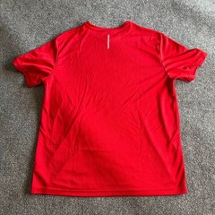Athletic Works Mens DriWorks Performance T-Shirt Red Short Sleeve Size L 42-44