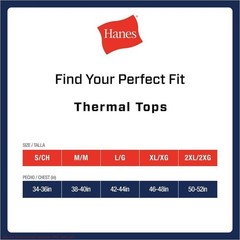 Hanes Men’s Thermal Long Sleeve Performance Shirt – Black XL *SEE DEAL!!!*