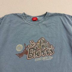 Vintage Mossimo Jo Blows Engine Shop Shirt Men’s Extra Large Blue Faded Grunge