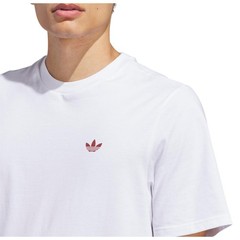 adidas Originals 4.0 Logo Tee White Cotton Crewneck T-Shirt Unisex Skateboarding