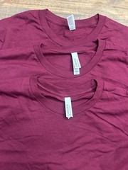 Bella + Canvas 3301C Blank Sueded T-Shirt Maroon Burgundy Unisex S-2XL | DTG HTV