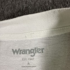 Wrangler – Casey Jones White Graphic Print Tee T-Shirt Large Train Locomotive
