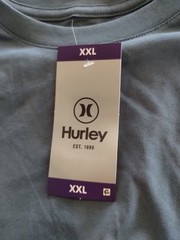 Hurley Ultra Soft Tagless 2-Sided Graphic T Shirt (Men’s XXL) Slate Blue Tee NEW