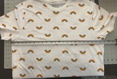 Rainbows T-shirt Size XL White Full Print Front And Back Pride Wear