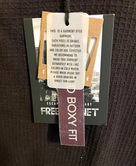 FREE PLANET Men’s Large Long Sleeve Waffle T-Shirt, Espresso, NWT
