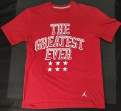 Air Jordan T Shirt ‘THE GREATEST EVER’ Mens Size Medium Red See Photos