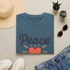 Peace & Light Heart T-Shirt | Peace Heart Shirt