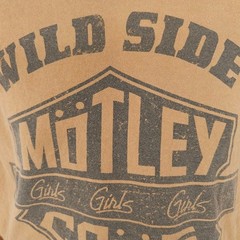 Motley Crue Crop Top T Shirt Mens Size Small Brown Girls Girls Girls Band Tee
