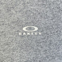 Oakley Shirt Mens Large Gray Henley Regular Fit Logo Athletic Casual Tee