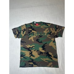 Supreme Arc Logo Woodland Camo T Shirt Green Brown Tee Size L