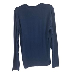 Polo Ralph Lauren Navy Yellow Logo Spellout Long Sleeve Tee Men’s Small NEW
