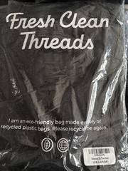 Fresh Clean Threads Short Sleeve Crew Neck 2XL-Charcoal