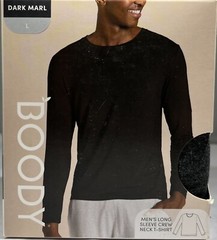 Boody Men’s Long Sleeve Crew Neck T-Shirt – Color: Dark Marl – Size: Large