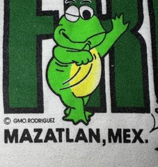 Vintage Señor Frogs Mazatlan Mexico Mens XL Graphic T-Shirt Apricot Design Tag
