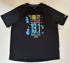 Run Disney 2022 13.1 Miles Black Adult Shirt I DID IT Wine Dine Half Marathon XL