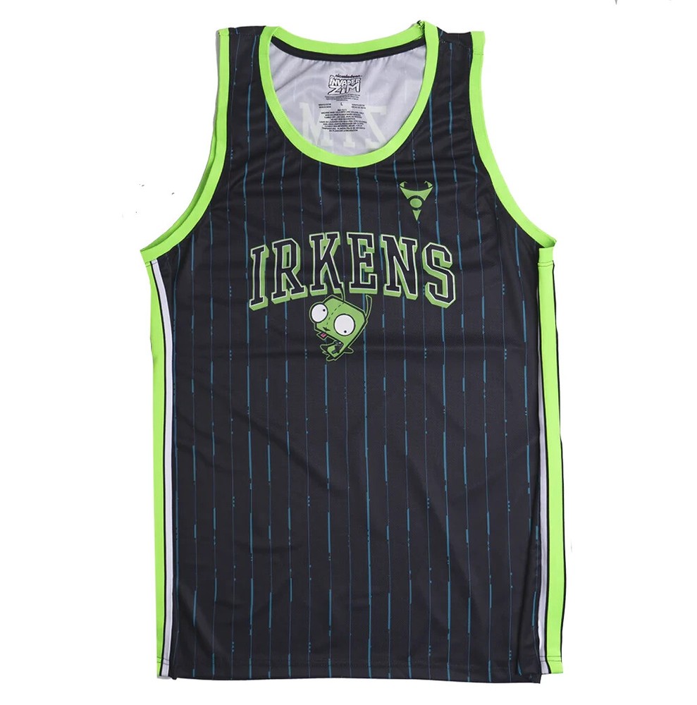 Invader Zim Basketball Jersey Style Knit Fabric Tank Top