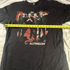 All Time Low Shirt Indie Emo Band Large 2000s